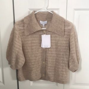 & Other Stories cropped knit cardigan NWT